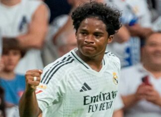 Gol de Endrick em sua estreia garante vitória do Real Madrid sobre Valladolid