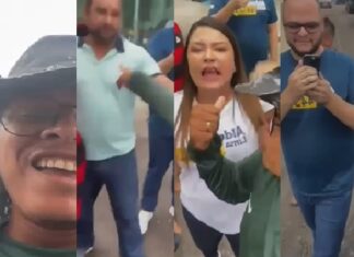 VÍDEO: Morador é agredido durante confusão com deputada Joana Darc e marido candidato a vereador de Manaus