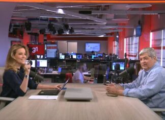 Jornalista da Rede Globo se incomoda com interrupções de Datena em entrevista