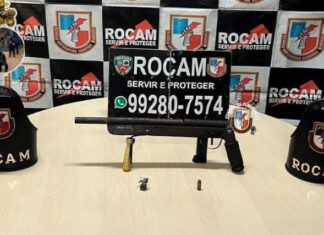 Homem é preso pela ROCAM com arma de fabricação caseira na Zona Sul de Manaus