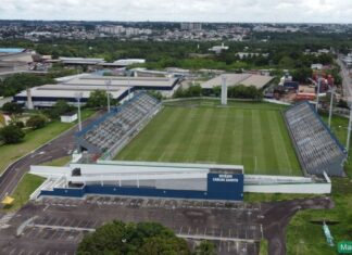 Governador Wilson Lima inicia reforma do Estádio Carlos Zamith com ordem de serviço assinada