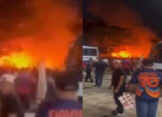 Incêndio atinge comitê do prefeito de Manaus David Almeida
