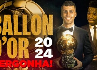 Rodri supera Vini Jr. na Bola de Ouro 2024, e torcida acusa “roubo” ao brasileiro