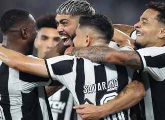 Botafogo vence Peñarol e encaminha a classificação para a final da Libertadores