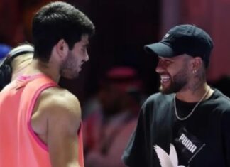 Neymar é hostilizado em torneio de tênis na Arábia Saudita