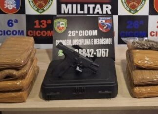 Drogas e pistola são encontrados em condomínio no Tarumã durante ação policial