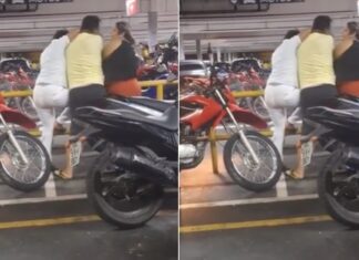 VÍDEO: Esposa flagra marido com amante em supermercado da Ponta Negra, em Manaus