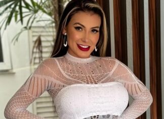 “Primeira a fazer”: Andressa Urach chama atenção ao exibir piercings no rosto