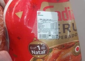 Foto de peru de Natal sendo vendido por R$ 512,68 no DB Supermercado causa alvoroço online