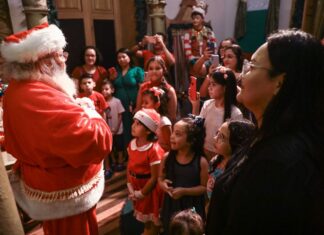 ‘O Mundo Encantado do Natal’ atrai dezenas de milhares de visitantes em Manaus com programação diversificada