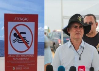 David Almeida autoriza banho na Ponta Negra apesar da água imprópria para o banho