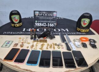 Irmão de vítima facilita roubo no bairro Tancredo Neves e criminosos são detidos com objetos e arma de fogo