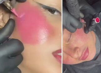 Médicos alertam para os riscos de tatuagens permanentes para simular blush