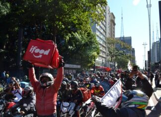 Greve nacional de entregadores de aplicativos começa hoje em todo o Brasil
