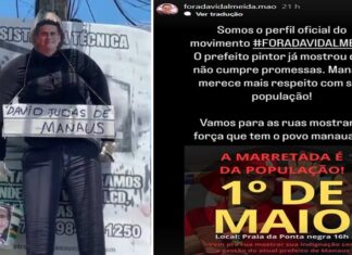 Impeachment de David Almeida ganha força com manifestações e mobilização nas redes sociais