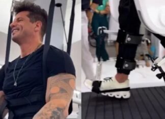 Após 14 anos, Fernando Fernandes volta a andar com ajuda da tecnologia