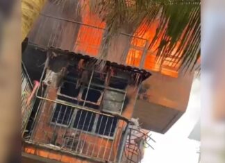 Fogo consome imóvel no Prosamim Doutor Machado e moradores ficam feridos