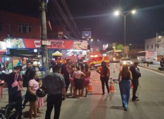 Viatura dos Bombeiros atropela e mata homem durante atendimento de emergência