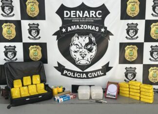 Homem é preso em flagrante com 26 tabletes de cocaína no bairro Cidade Nova