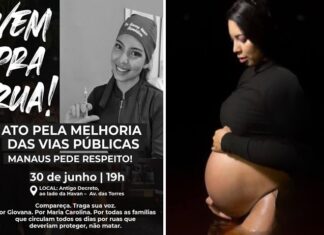 Protesto é organizado contra David Almeida após acidente fatal com grávida de 7 meses na Djalma Batista