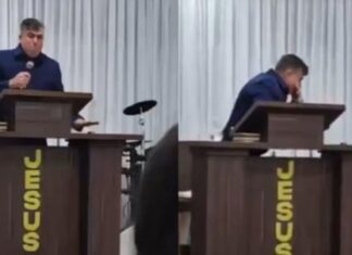 Pastor brasileiro de 47 anos morre após passar mal em culto ao vivo e imagens viralizam
