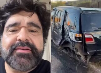 Fabiano, dupla de Cesar Menotti, sofre acidente de carro em rodovia e tranquiliza fãs: ‘Livramento grande’