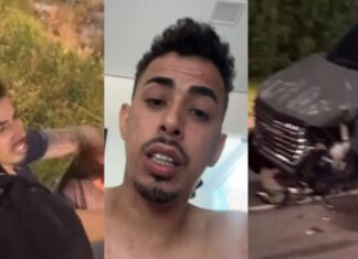 Will Robson fala sobre acidente no Tarumã e diz ter tido “livramento” ao não se ferir gravemente