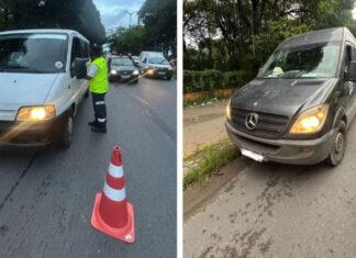 Sete vans clandestinas são apreendidas em Manaus