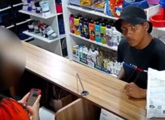 Bandido invade petshop e rouba celular de funcionária no Tancredo Neves; assista!