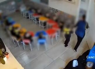 Criança de 4 anos é agredida por professora com pilha de livros