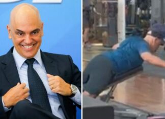 Alexandre de Moraes aparece em academia após se recuperar de cirurgia no braço