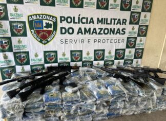 Traficante é preso com meia tonelada de skunk e sete fuzis em operação no Educandos