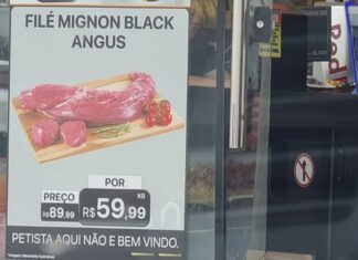 Estabelecimento gera repercussão com aviso de que petista não é bem-vindo