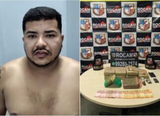 Rocam captura criminoso com histórico de homicídio e grande quantidade de entorpecentes