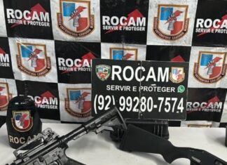 Casal do crime é detido em flagrante com armas de fogo na zona Norte de Manaus