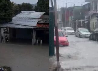 Chuva forte causa alagamentos e prejuízos em diferentes zonas de Manaus