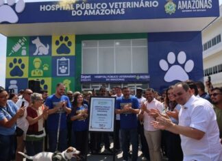 Governador do Amazonas inaugura maior Hospital Público Veterinário da América Latina
