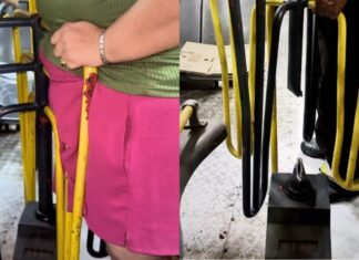 Mulher presa em catraca de ônibus é libertada com segurança por bombeiros na zona oeste