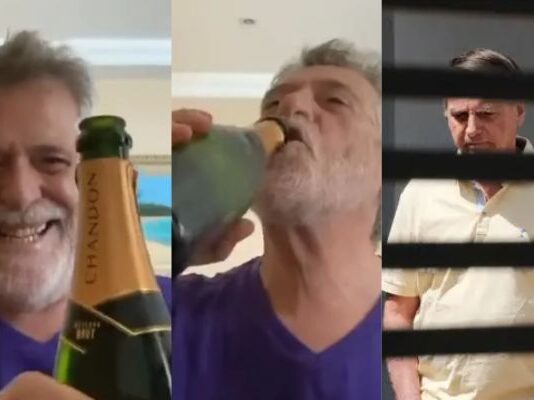 VÍDEO: Jose de Abreu abre champagne para comemorar prisão preventiva de Bolsonaro:’ Não tem preço’