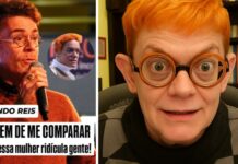 Não aguento mais, desabafa Nando Reis após comparações com a professora Jaqueline: ‘Gêmeos?’