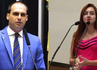 Eduardo Bolsonaro diz que “Tarcísio é o candidato do sistema” em resposta a Ana