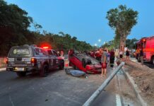 Duas pessoas morrem em acidente na Avenida do Turismo após possível disputa de racha; assista!