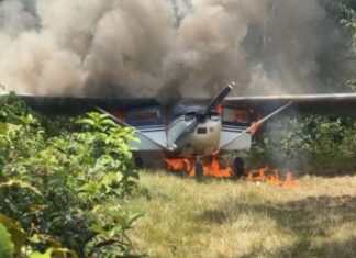 FAB abate aeronave suspeita vinda da Venezuela após violação do espaço aéreo na Amazônia