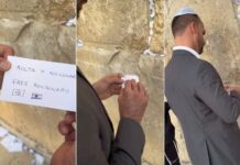 Em Israel, Eduardo Bolsonaro escreve “Solta o Bolsonaro” em bilhete no Muro das Lamentações