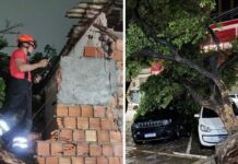 Corpo de Bombeiros atendeu 45 ocorrências após forte chuva em Manaus