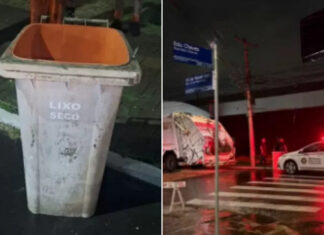 Mulher aparece morta em lixeira com hematomas, saco na cabeça e sinais de tortura
