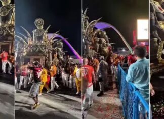 VÍDEO: Acidente com carro alegórico prensa três e dilacera perna de integrante