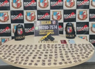 ROCAM captura suspeito armado e apreende drogas após denúncia anônima