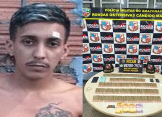 Com 437 cigarros de maconha, “Pipizinho do CV” é preso pela Rocam no Mauazinho