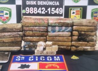 23 quilos de maconha são encontrados em carro no Petrópolis, zona sul de Manaus